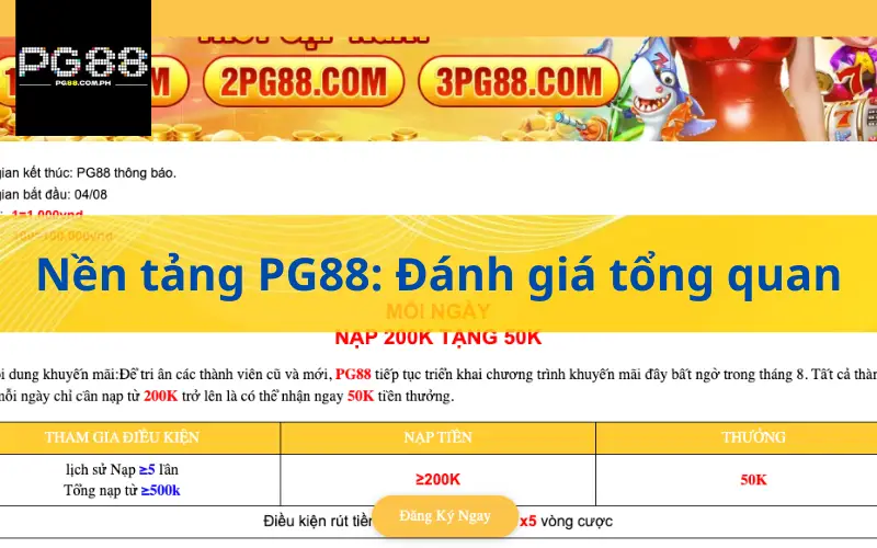 Nền tảng PG88: Đánh giá tổng quan