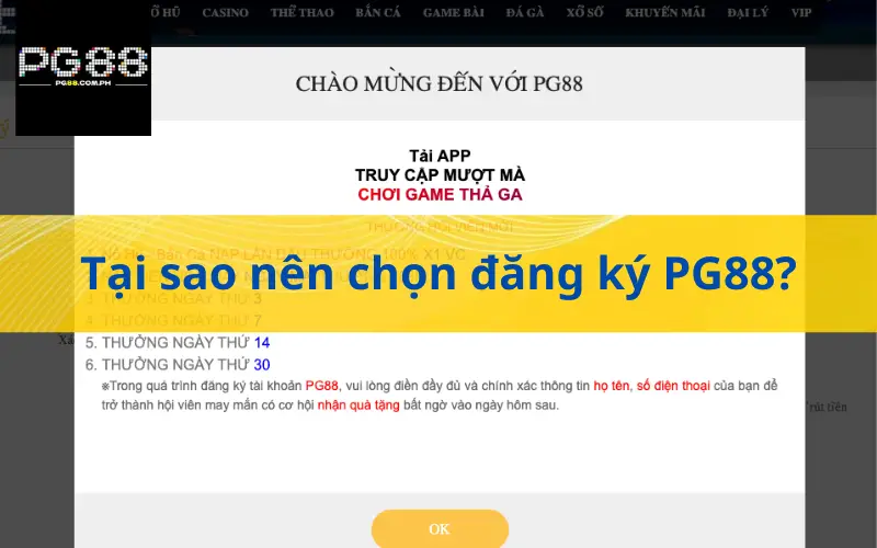 Tại sao nên chọn đăng ký PG88?